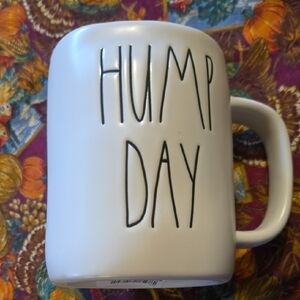 Rae Dunn White 'Hump Day' Mug